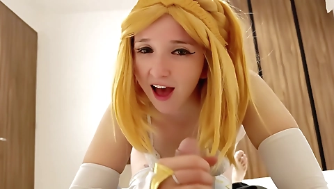 Blonde cutie takes a black dick