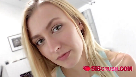 Sexy young chick with a little deep throating