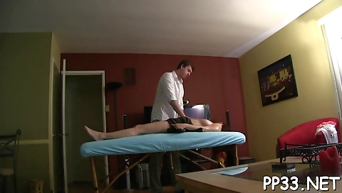 Busty brunette babe shows her tight pussy