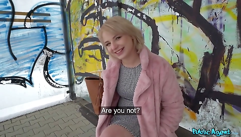 Hot blonde slut gets fucked by her boyfriend