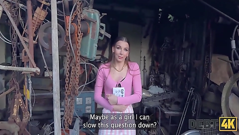 Sultry slutty chick fucked in all holes