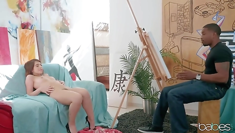 Sexy young girl with a big ass fucked