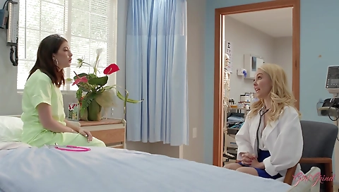 Sexy blond with a hot ass fucking