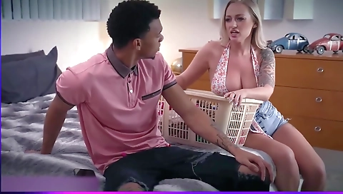 She's first time with a huge ass gets fucked by her